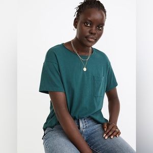 Madewell Softfade Cotton Oversized Pocket Tee